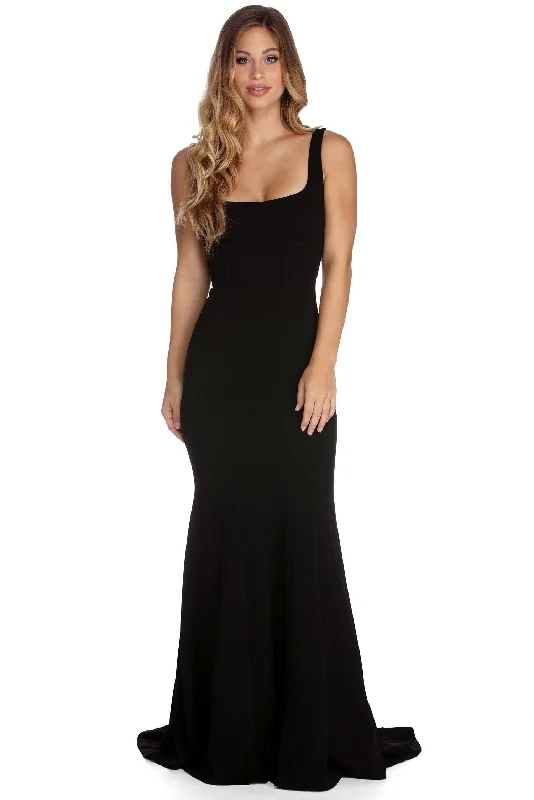 Everyday Fashion Leyla Formal Stylish Crepe Mermaid Dress