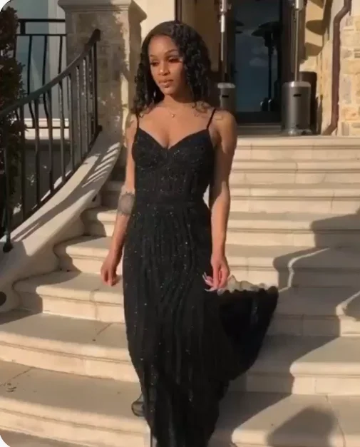 Flash Sales Today sexy mermaid beaded long prom dress for black girls    cg17699