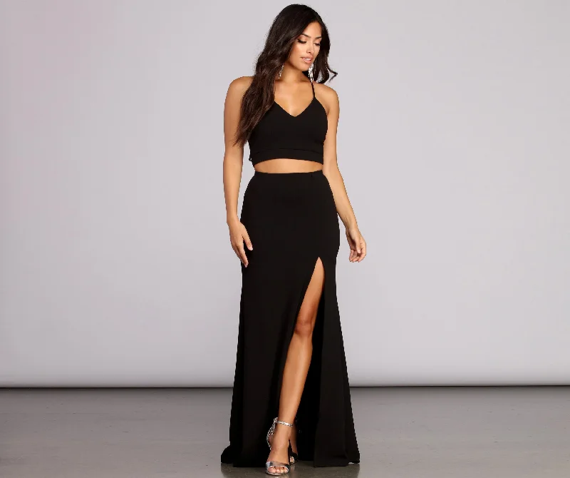 High-End Fashion, Low-End Prices – Sale Happening Now Mandy Formal Two Charming Piece Lace Dress