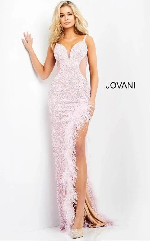 Luxury Fashion Jovani 06558 Spaghetti Strap Long Prom Gown