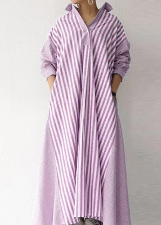 The Ultimate Fashion Sale – Stylish Looks For Less Pink Patchwork Cotton Shirts Dresses Peter Pan Collar Spring