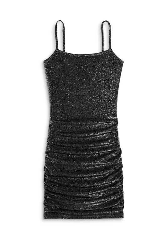 Women's Stylish Outdoor Outfit Abby Sparkle Ruched Dress
