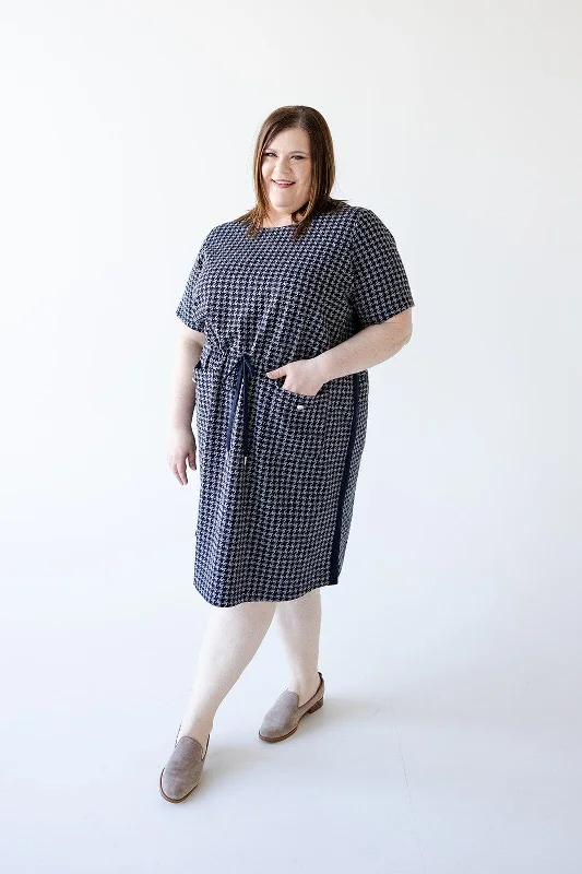 Clothing Brands RETRO VIBING HOUNDSTOOTH DRESS