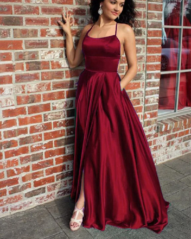 Best Clearance Sales Right Now Dark Green halter Party Dresses Formal Girls Graduation Prom Gown Long PL324
