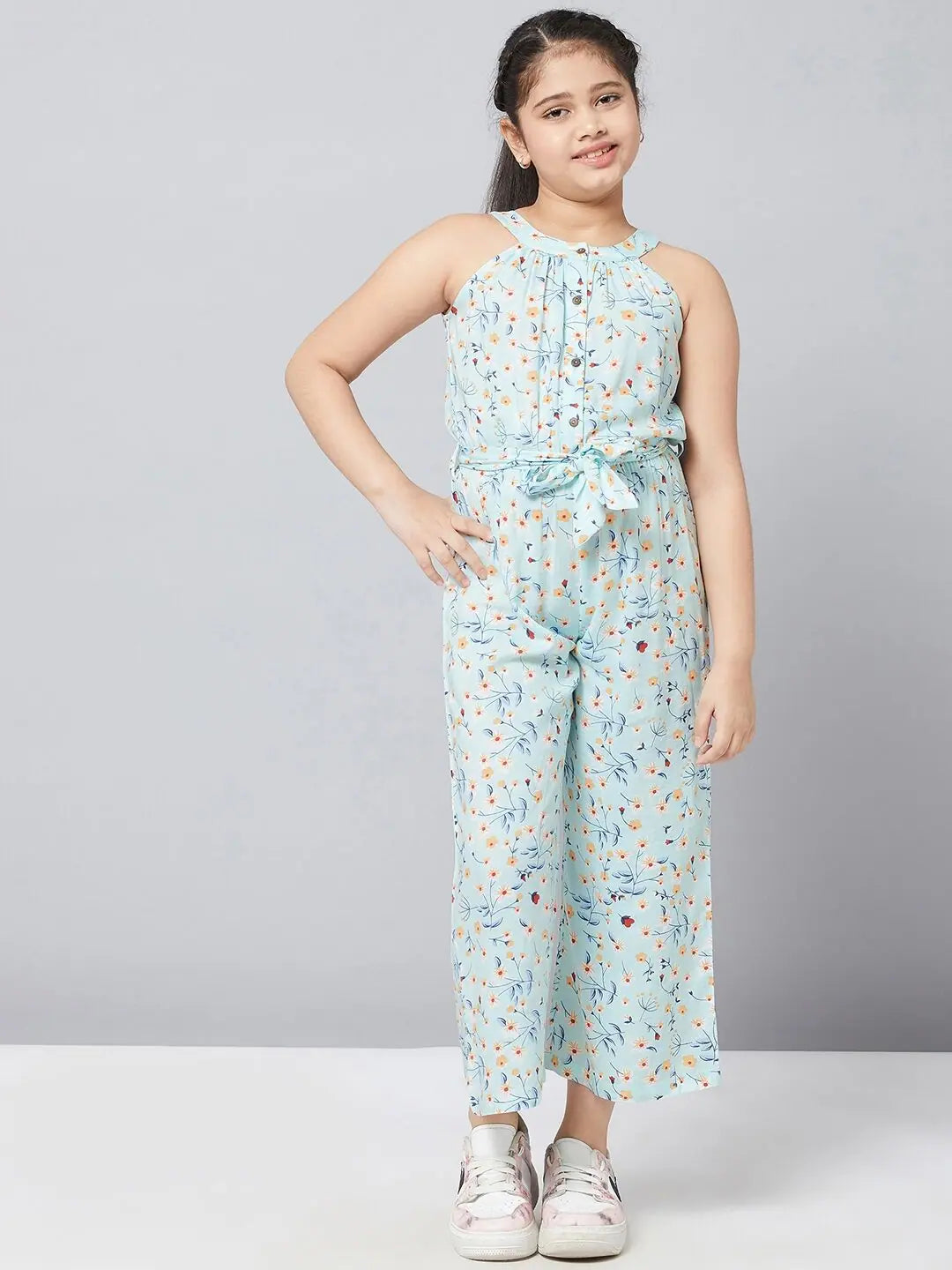 Elevate Your Wardrobe Girl's Likely Printed Jumpsuit Green