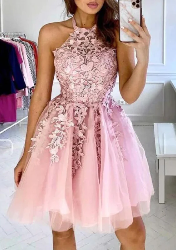 Budget-Friendly Fashion Women Appliques Prom Dresses Short Cocktail Gowns Girls Homecoming Dresses Short Graduation Dress YHD164