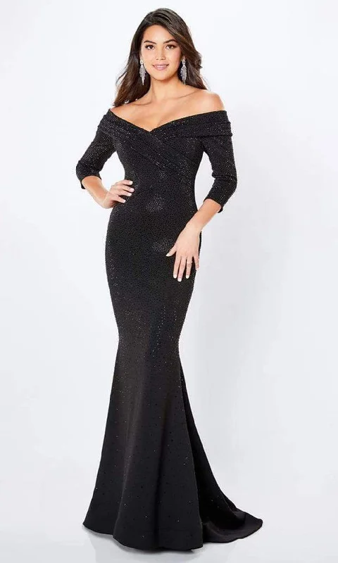 Chic Trends Unveiled Montage by Mon Cheri - 221970 Off-Shoulder Sparkle Beaded Mermaid Gown