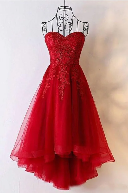 Chic And Comfortable Women Lace Prom Dresses Short Cocktail Gowns Girls Homecoming Dresses Short Graduation Dress YHD069