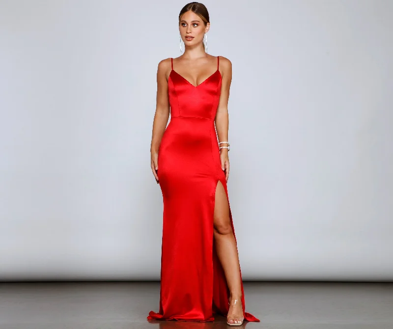 Feminine Luxe Style Sale Karasi Formal High Charming Slit Mermaid Dress