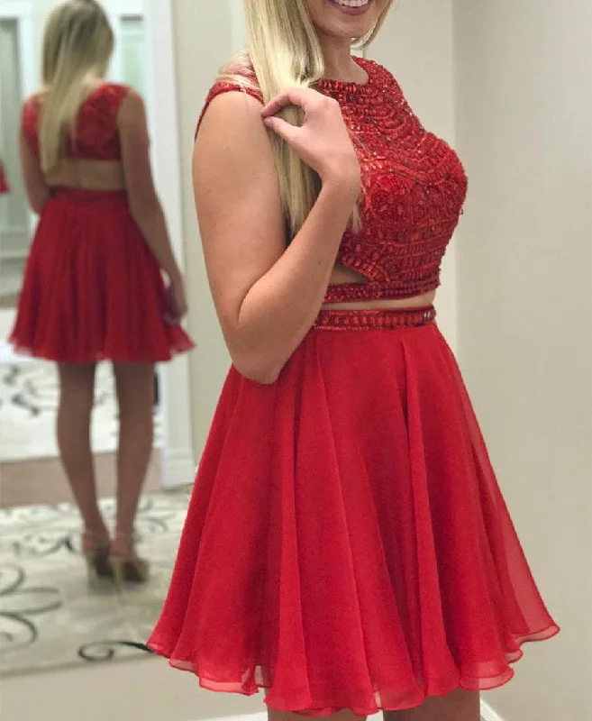 Vibrant Styles Women Beads Prom Dresses Short Cocktail Gowns Girls Homecoming Dresses Short Graduation Dress YHD090