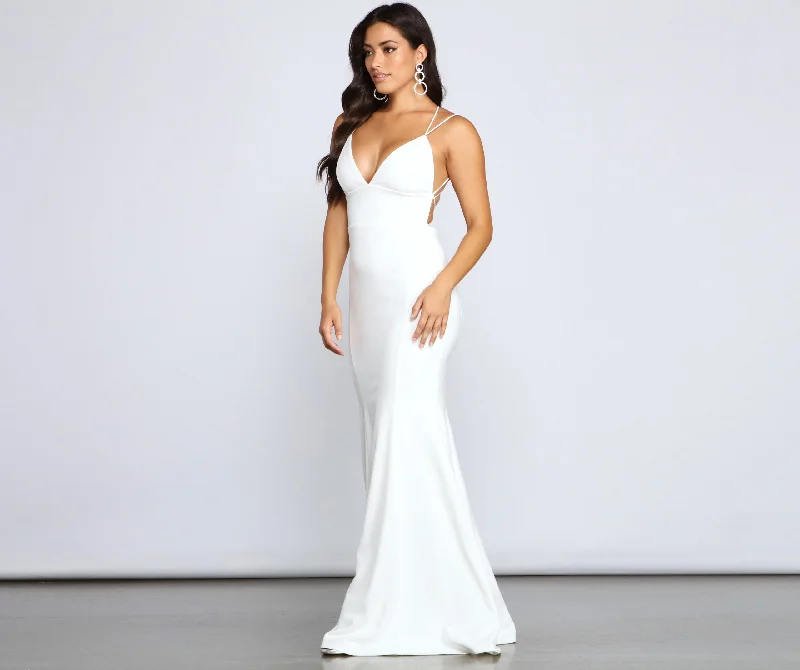 Refresh Your Look With Our Women's Fashion Sale Holly Lace-Up Stylish Back Mermaid Dress