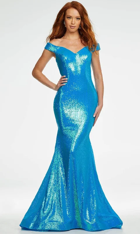 Clothing Store Ashley Lauren - 11107 Crisscross Back Sequin Gown