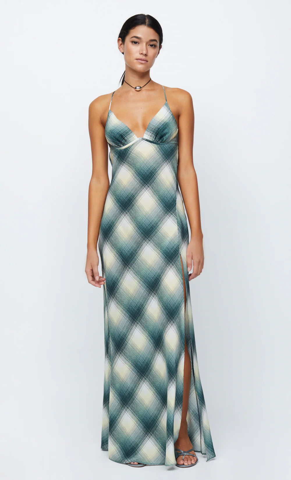 Relaxed Fashion Edie Split Maxi Dress - Teal