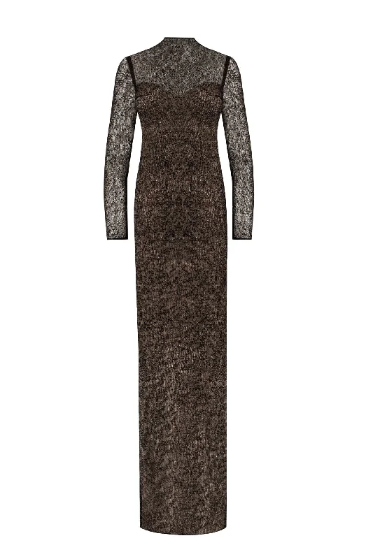 Glamorous Evening Wear Crystal-embellished striking maxi dress