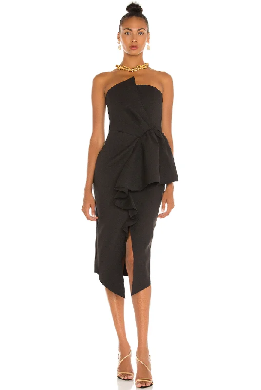 Seasonal Clearance Black Reception Dress