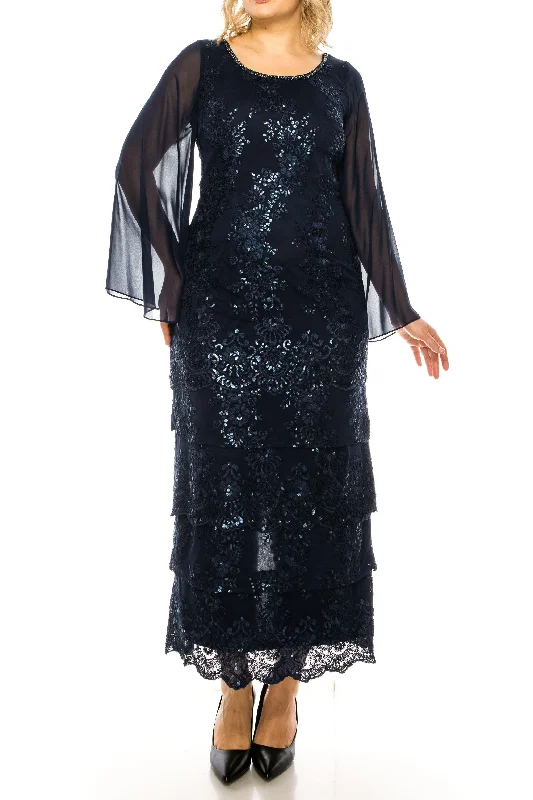 Earthy Tones Maya Brooke Long Formal Evening Dress 28407MV