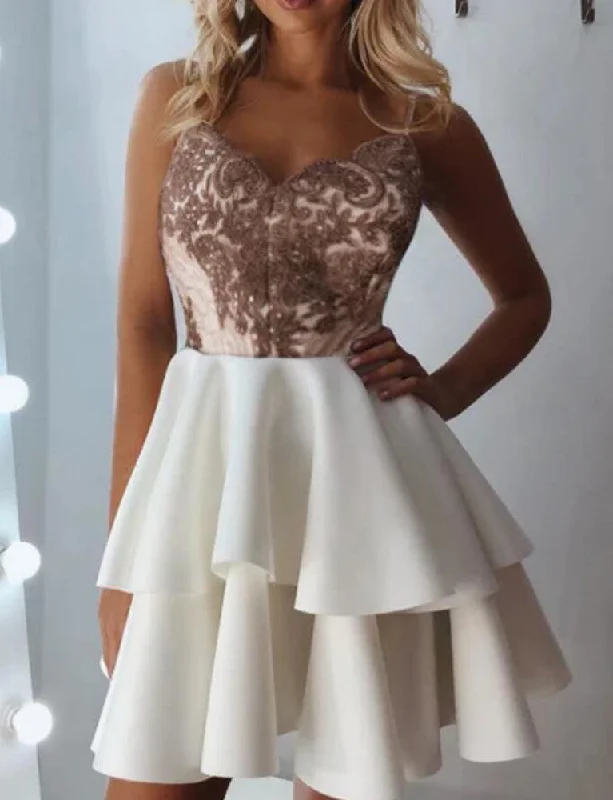 Limited Time Deal Women Lace Prom Dresses Short Cocktail Gowns Girls Homecoming Dresses Short Graduation Dress YHD180