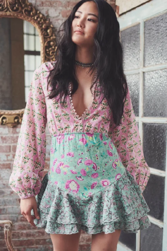 Chic Women's Clothing Orchid pink mint Hera dress
