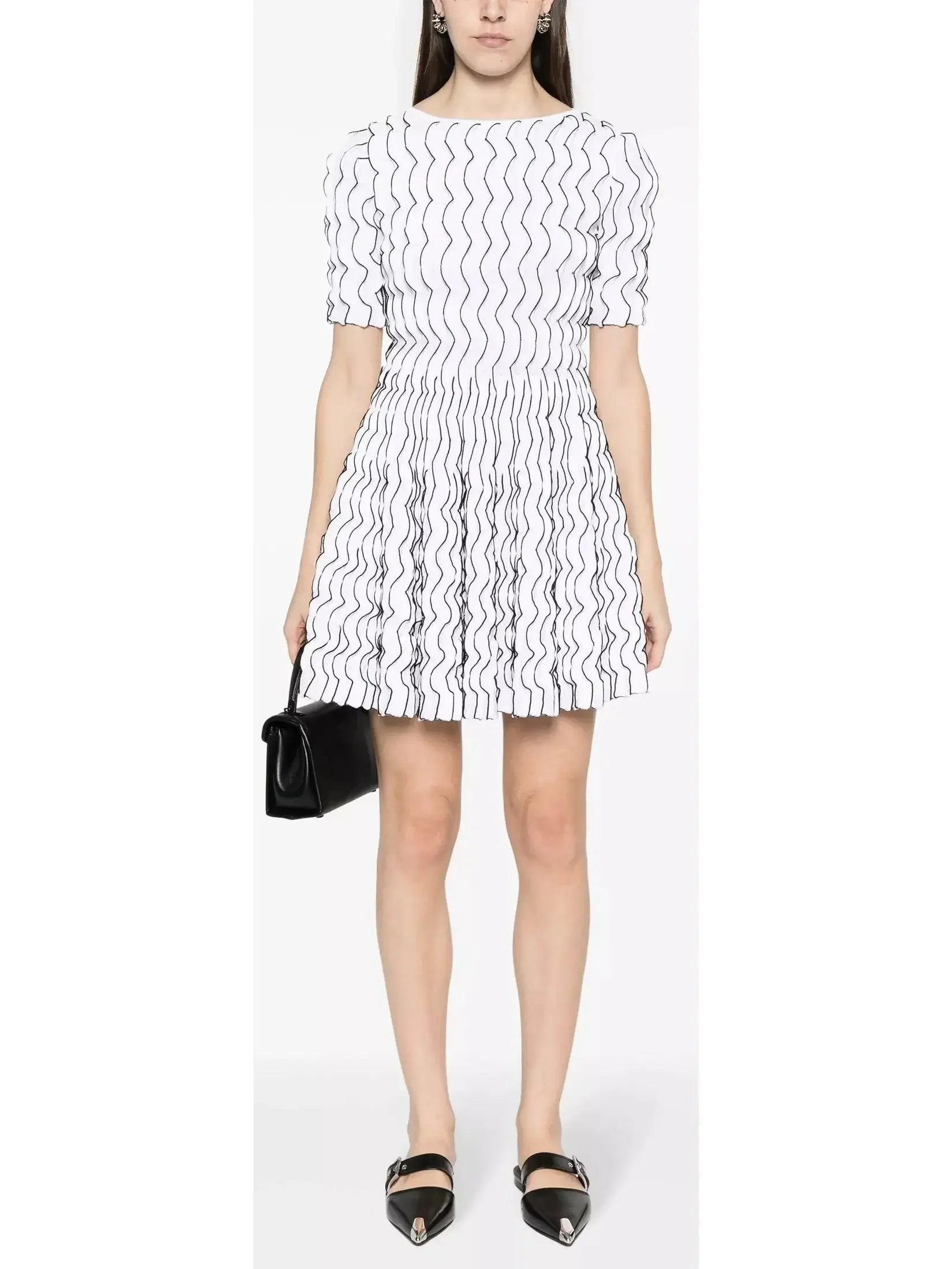 Affordable Online Boutique Ruffled Flared Mini Dress