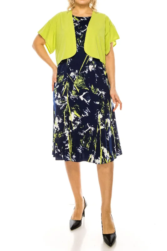 Women's Clothing Boutique Maya Brooke Short 2 Piece Jacket Dress 28369
