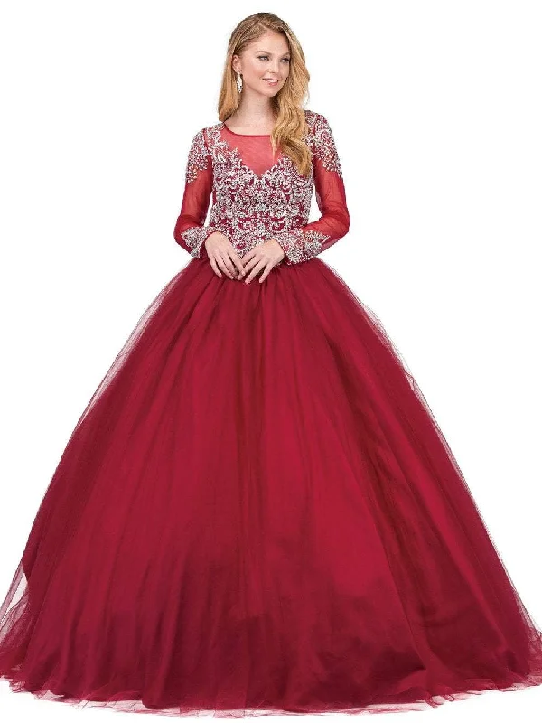 Flash Sale Event Dancing Queen - 1257 Teardrop Cutout Jewel Ornate Quinceanera Gown