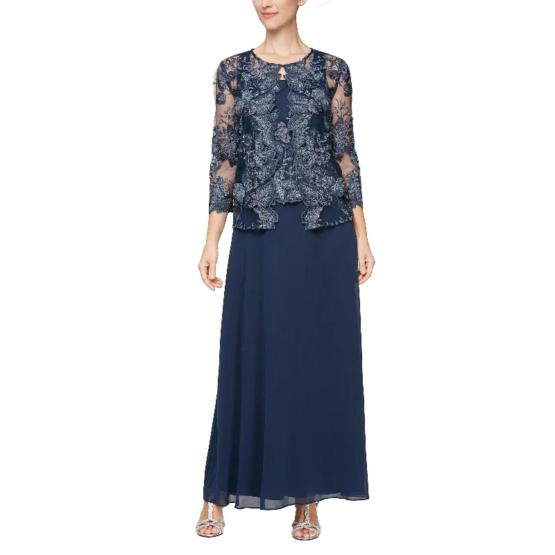Cutting Edge Fashion Alex Evenings AE81122422 Long Formal Jacket Dress Sale