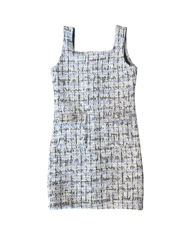 Friday Deals You Can't Resist Purple Tweed Jumper Dress