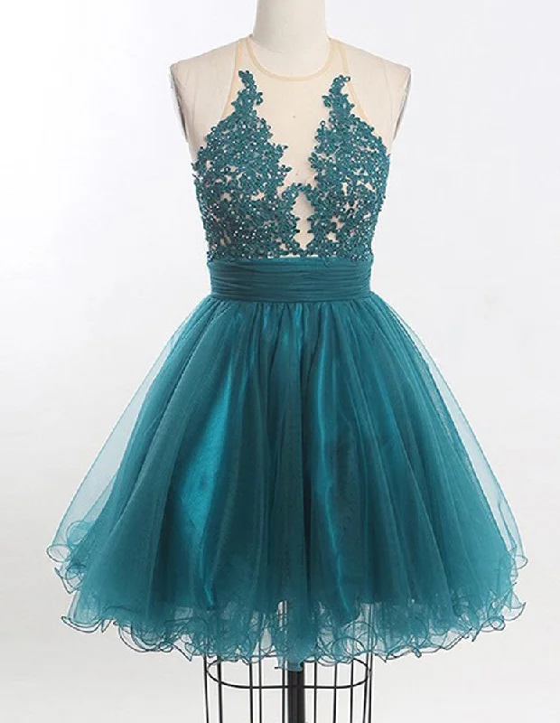 Everyday Fashion Women Lace Prom Dresses Short Cocktail Gowns Girls Homecoming Dresses Short Graduation Dress YHD071