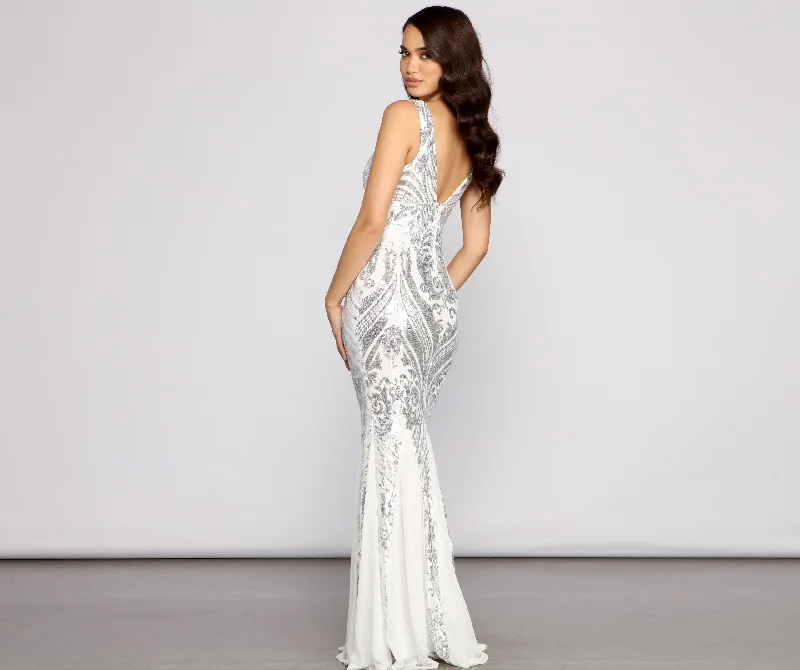 Stylish Loungewear for Women Danielle Sequin Stylish Mesh Mermaid Dress