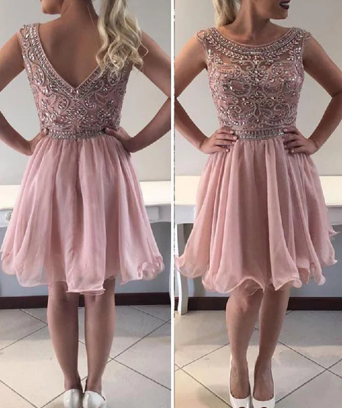 Luxury Fashion Women Beads Prom Dresses Short Cocktail Gowns Girls Homecoming Dresses Short Graduation Dress YHD088