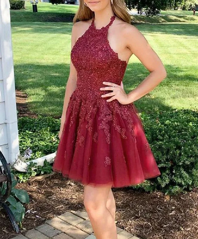 Bold Fashion Women Lace Prom Dresses Short Cocktail Gowns Girls Homecoming Dresses Short Graduation Dress YHD093