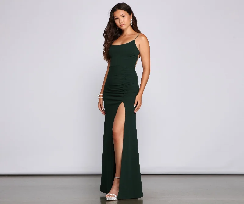 Effortless Style, Effortless Savings Nayeli Formal High Charming Slit Mermaid Dress