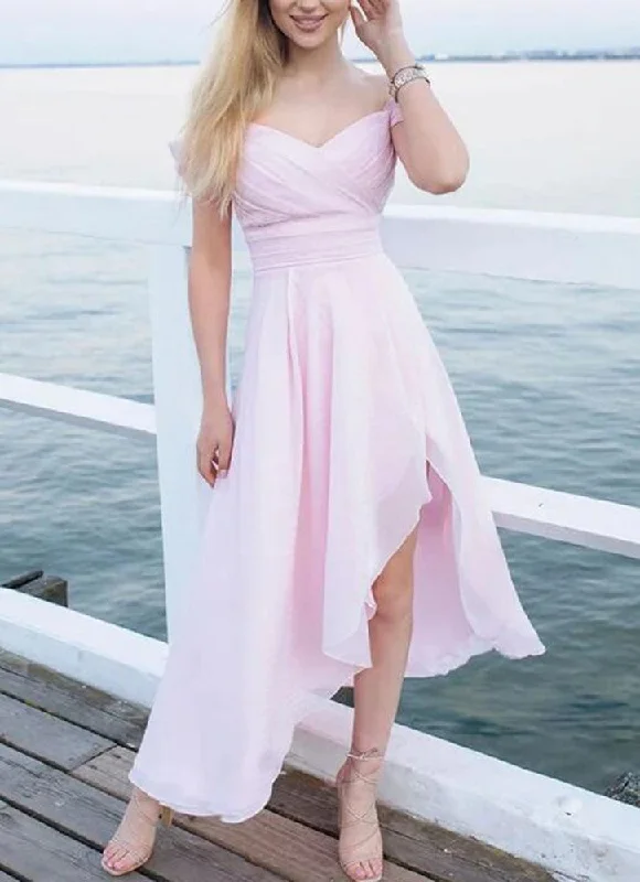 Pastel Styles Women Chiffon Prom Dresses Short Cocktail Gowns Girls Homecoming Dresses Short Graduation Dress YHD168