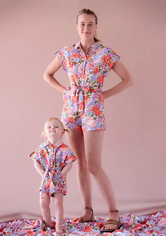 Fashion Forward Azalea Floral Romper (Women)