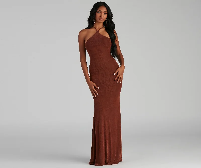 Fashion Deals Too Good To Pass Up Moira Formal Open Charming Back Lurex Dress