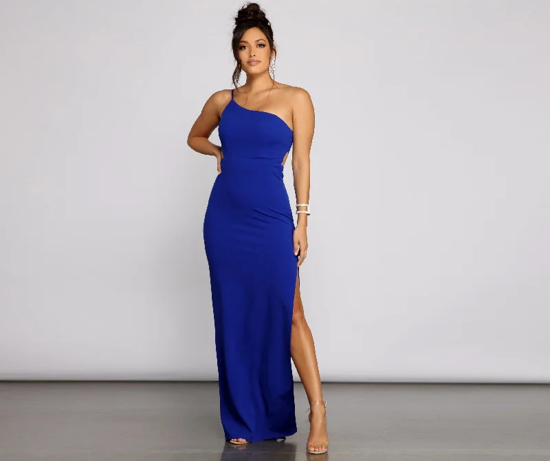 Lowest Prices This Weekend – Don't Miss Out Francesca Formal One Charming Shoulder Crepe Dress