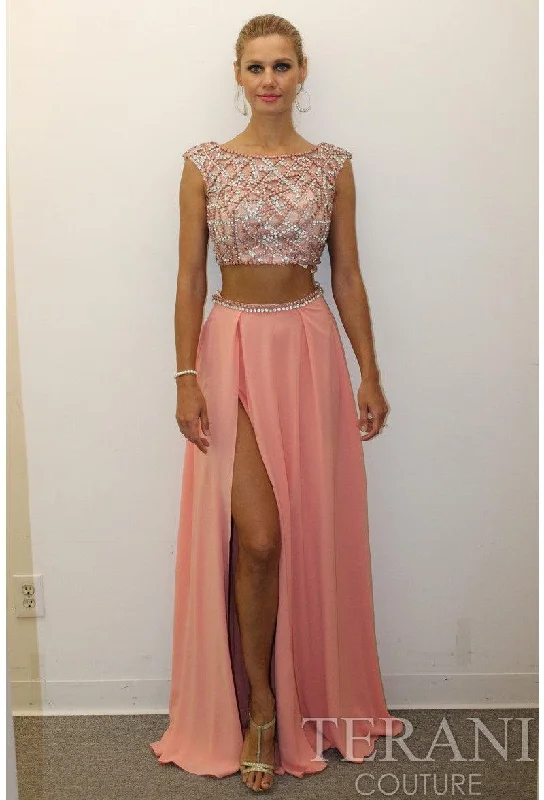 Fashion Forward, Function First Terani Couture 1712P2749 Sexy Two-Piece Prom Dress Sale