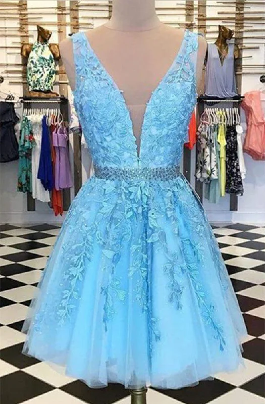 Fashion Essentials Women Beads Prom Dresses Short Cocktail Gowns Girls Lace Homecoming Dresses Short Graduation Dress YHD114