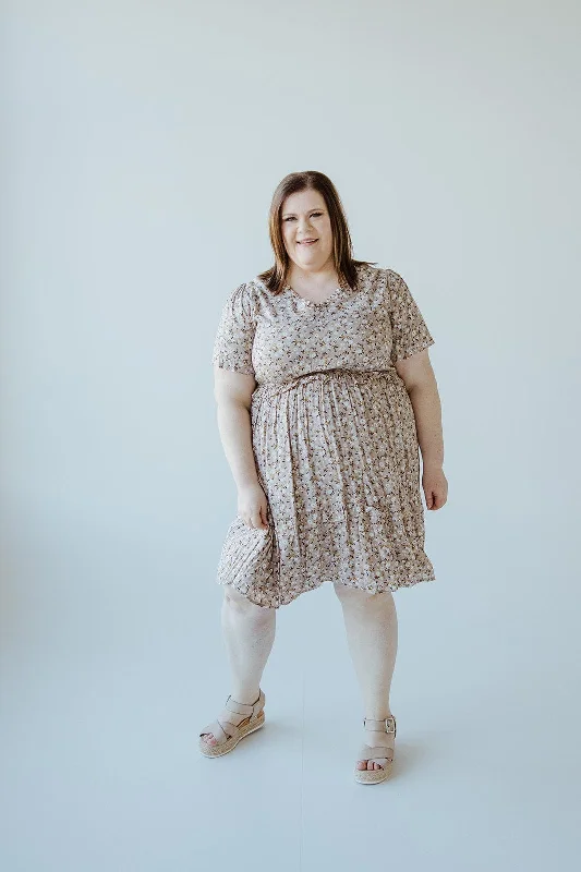 Summer Sale DAINTY FLORAL DRESS WITH FEMININE RUFFLE DETAIL