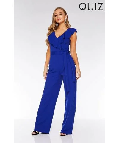 Urban Femme Streetwear Frill Sleeve Palazo Jumpsuit