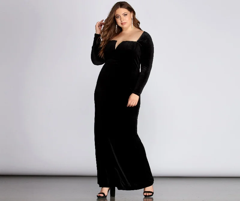 From Casual To Chic, All On Sale Kelly Formal Stylish Velvet Affair Dress