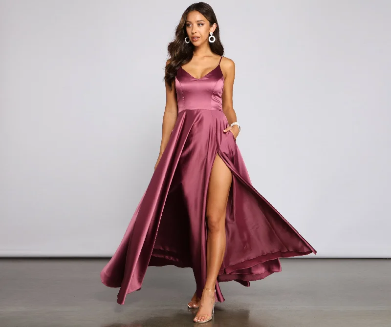 Chic Styles Juliet Formal High Charming Slit Dress 2