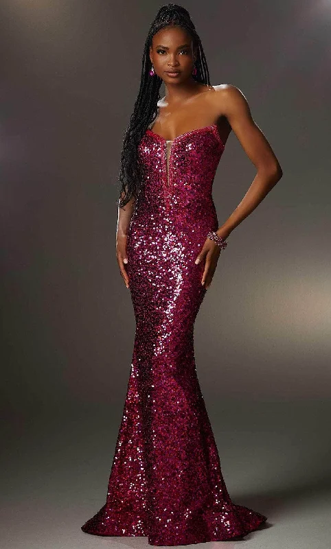 Versatile Women’s Clothing for All Occasions Mori Lee 48004 - Sequined Strapless Evening Gown Versatile Women’s Clothing for All Occasions Mori Lee 48004 - Sequined Strapless Evening Gown