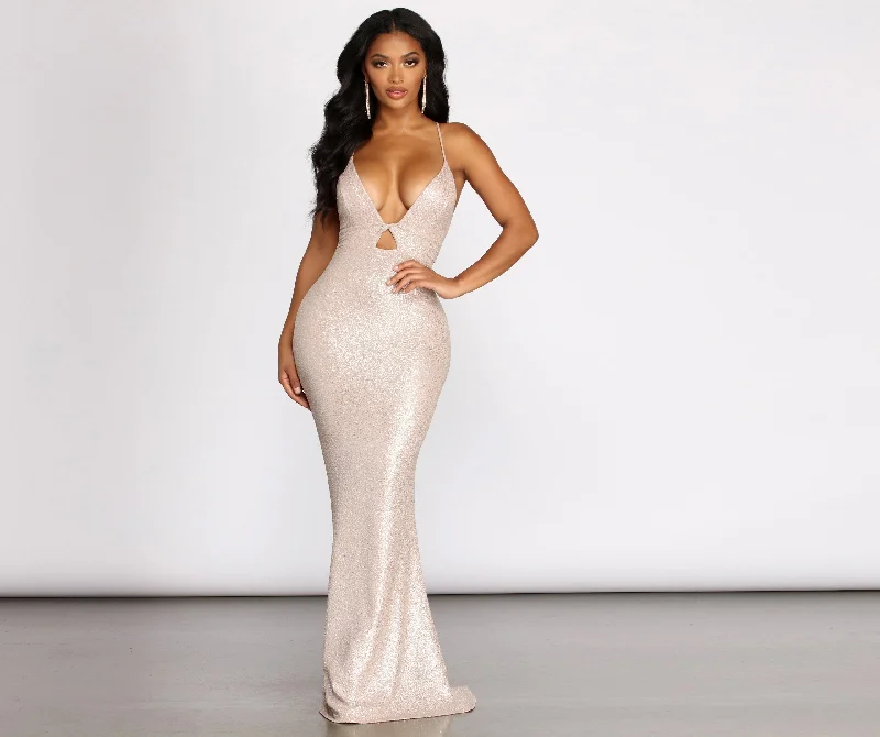 Sunday Shopping Spree – Grab The Best Deals Yvonna Cross Stylish Back Foil Dress