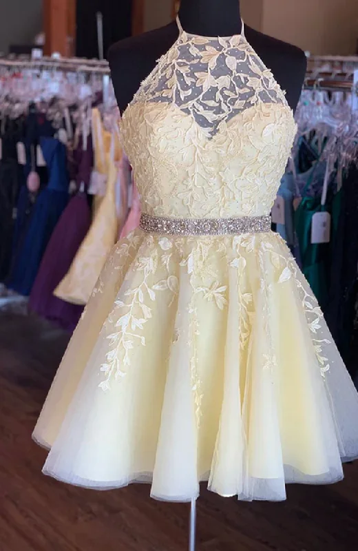 Exclusive Discount Women Lace Prom Dresses Short Cocktail Gowns Girls Homecoming Dresses Short Graduation Dress YHD008
