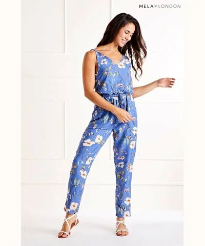 Boutique Styles Floral Printed Jumpsuit