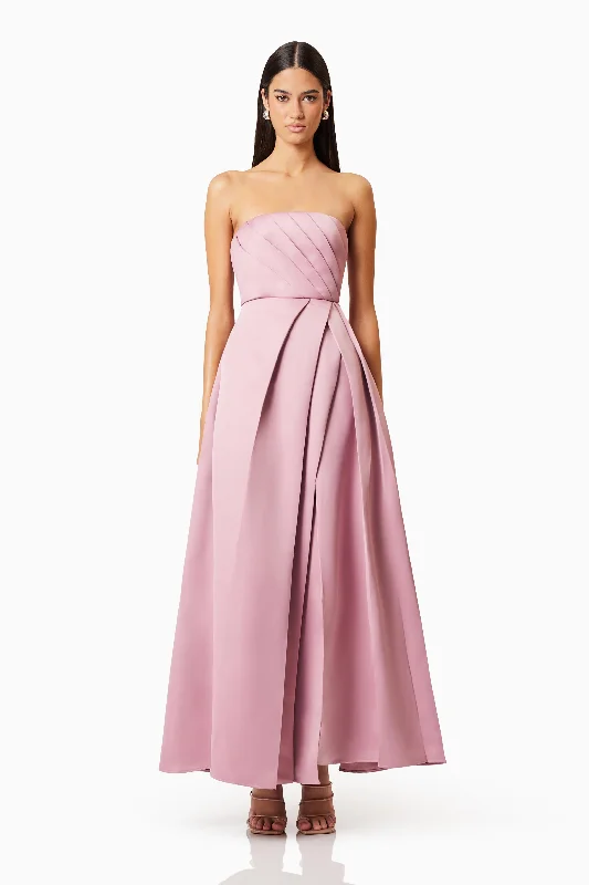 Exclusive Discount Rose Strapless Gown In Pink