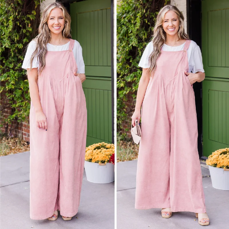 Best Online Women's Boutiques Journey Of Love Jumpsuit, Powder Pink