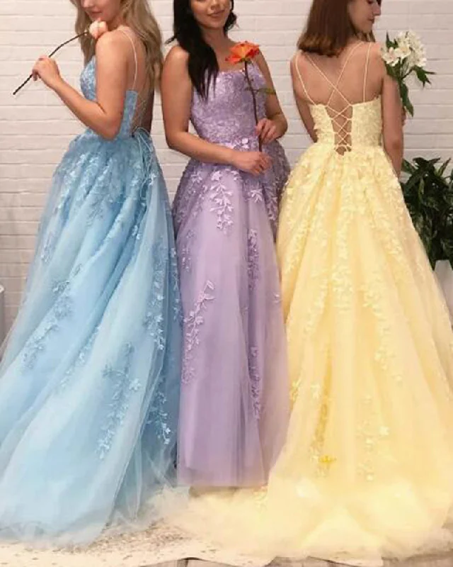 High-End Women’s Apparel Girls Prom Dress Long Sweet 16 Party Dress leaf lace embroidered Gown Lace up back PL0703