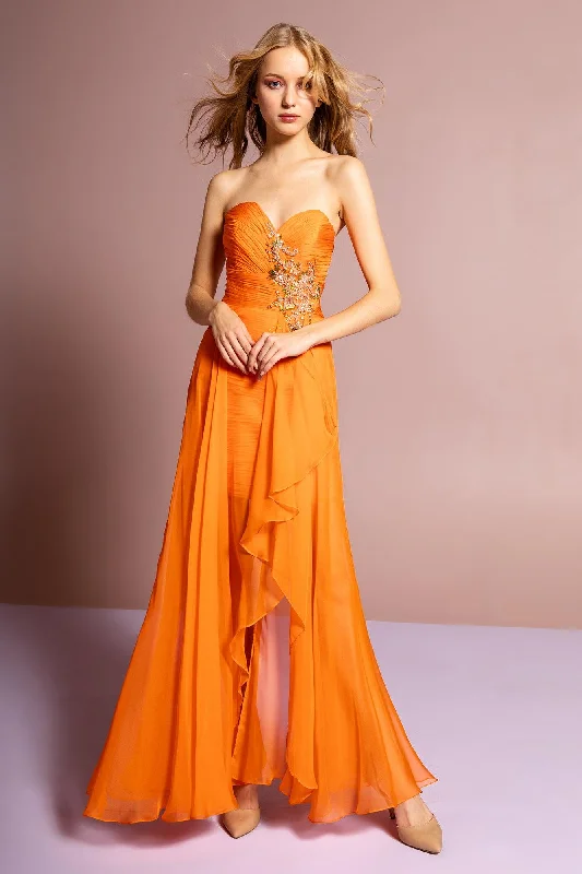 Versatile Wardrobe Essentials Strapless High Low Homecoming Dress